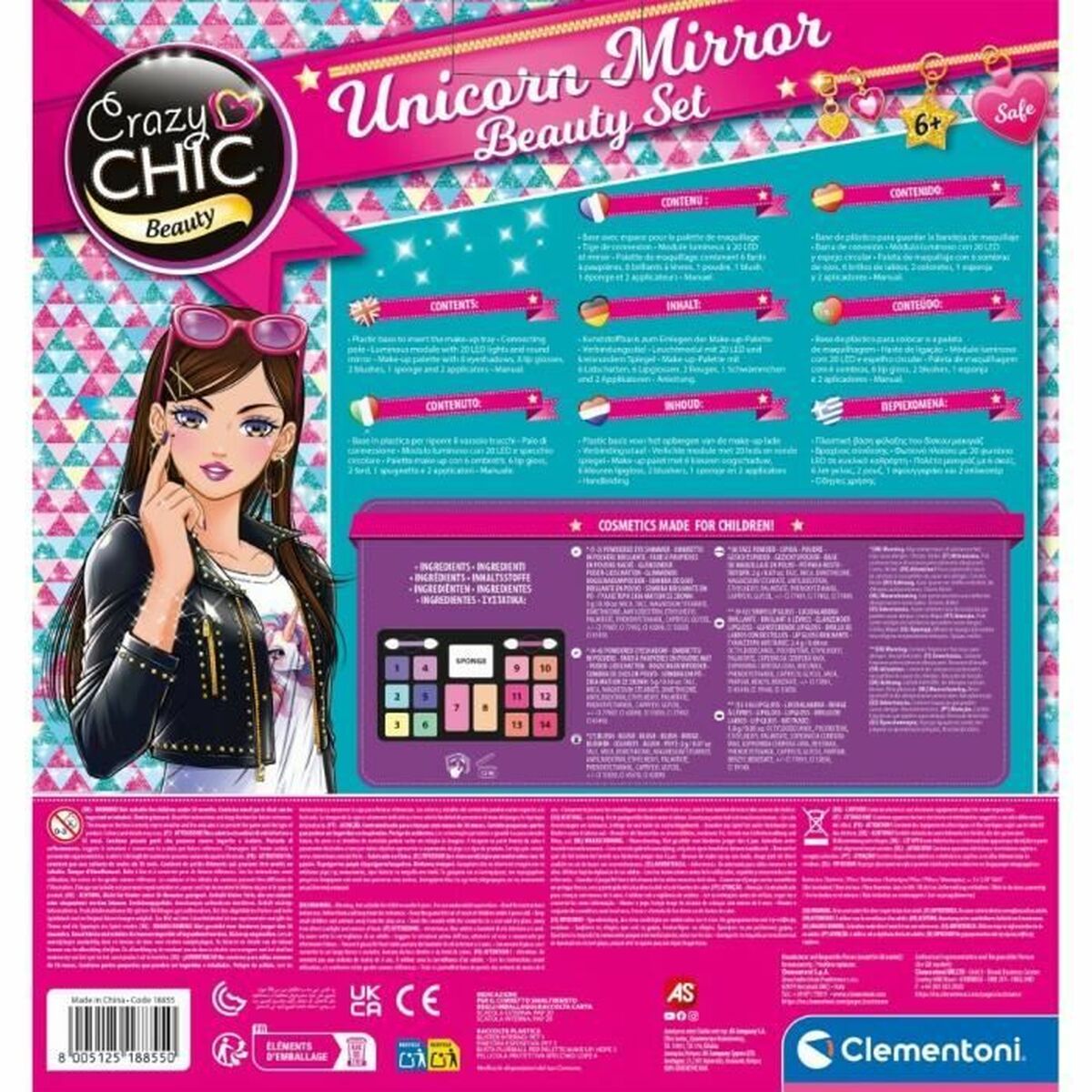 Sminkset för barn Clementoni Unicorn - 4