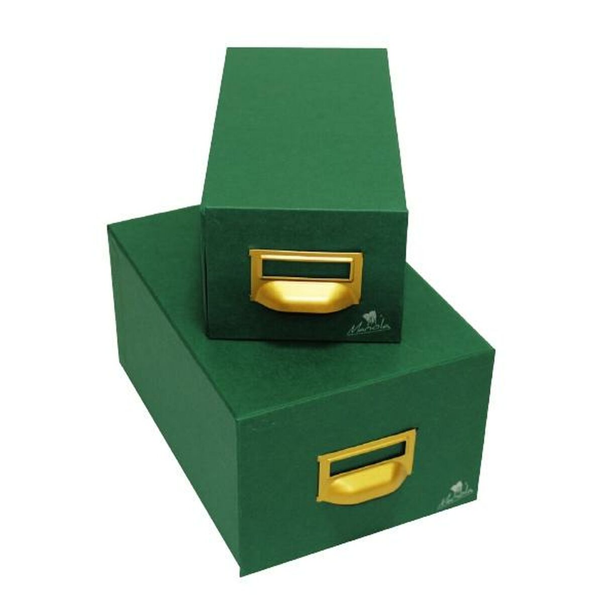 Påfyllningsbar förvaringspärm Mariola GELTEX Grön Papp 12,5 x 9,5 x 25 cm - 4