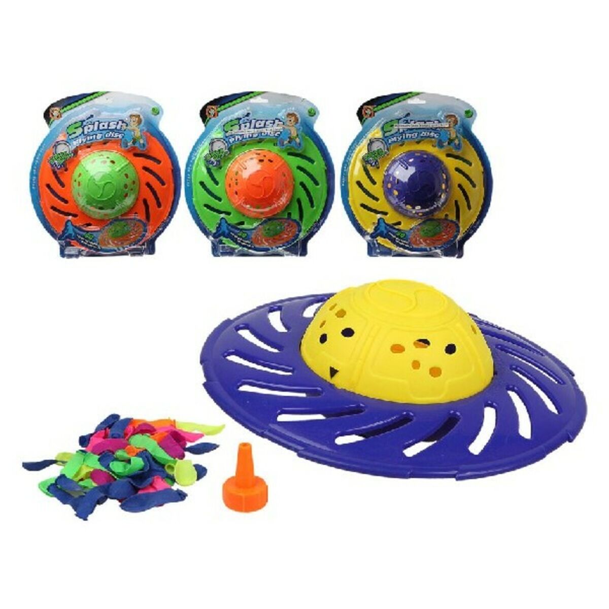 Strandleksak Splash Flying Disc 28 x 25 cm (50 antal)