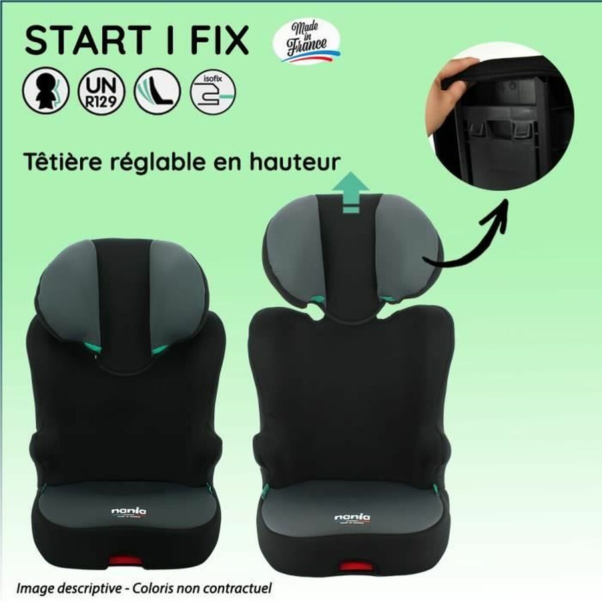 Bilstol Nania START I Giraff ISOFIX II (15-25 kg) III (22 - 36 kg) - 4