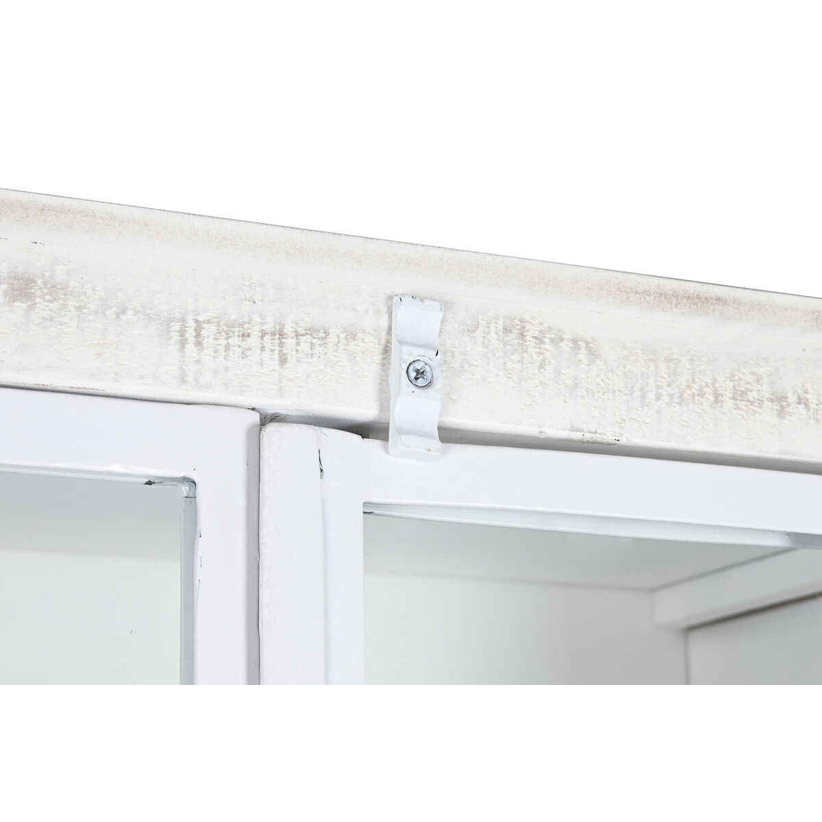 Bokhylla DKD Home Decor Vit Svart Metall Mangoträ 170 x 45 x 200 cm - 5
