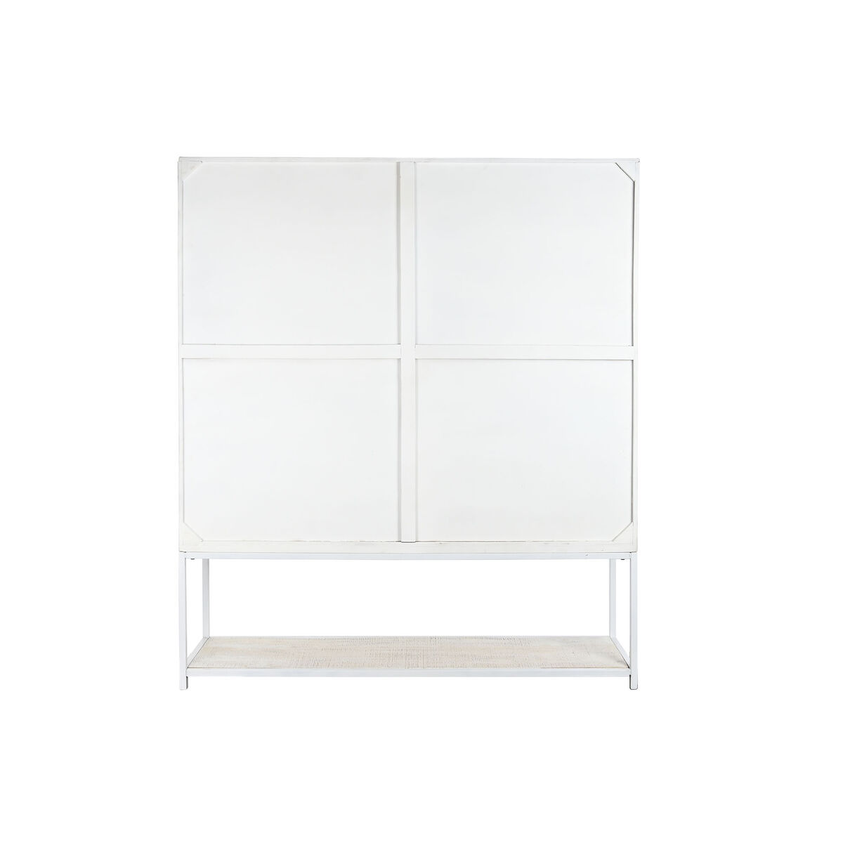 Bokhylla DKD Home Decor Vit Svart Metall Mangoträ 170 x 45 x 200 cm - 2