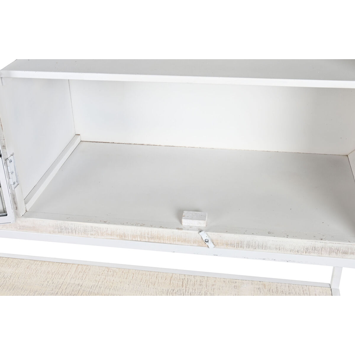 Bokhylla DKD Home Decor Vit Svart Metall Mangoträ 170 x 45 x 200 cm - 3