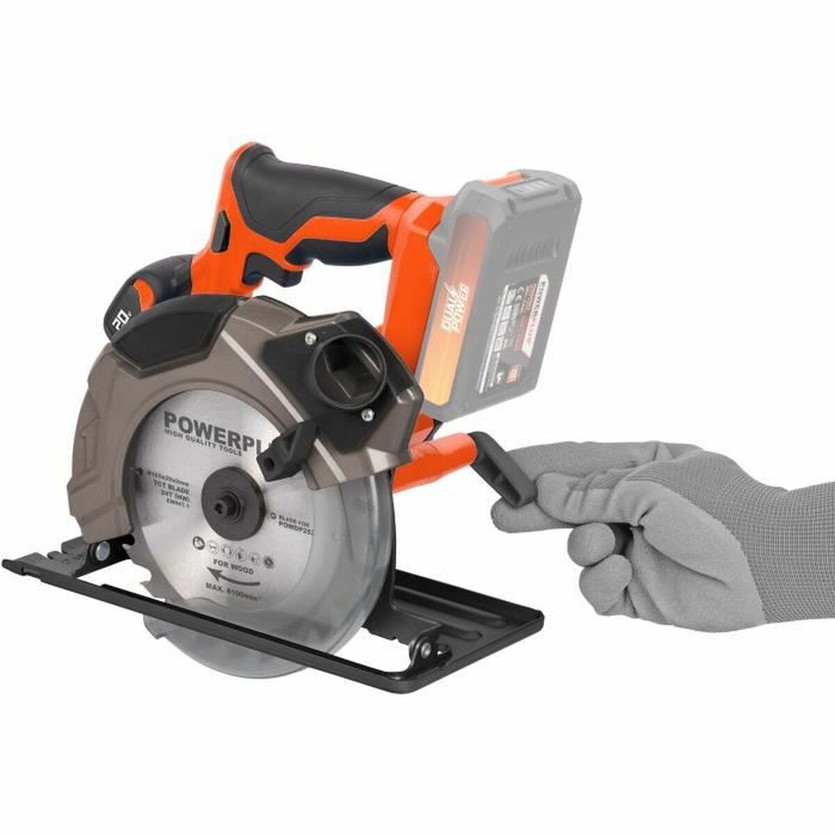 Cirkelsåg Powerplus Dual Power Powdp25200 20 V 165 mm - 3