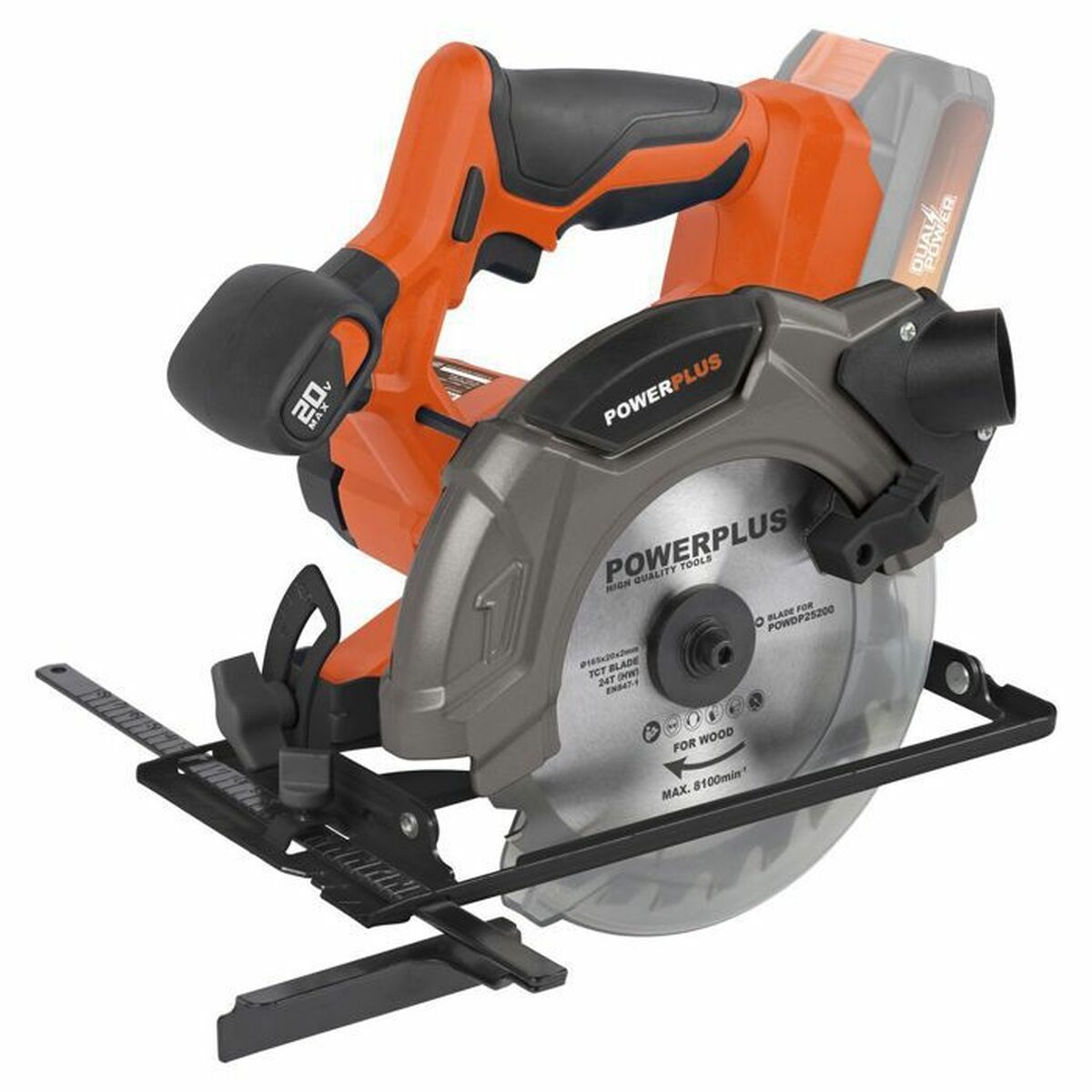 Cirkelsåg Powerplus Dual Power Powdp25200 20 V 165 mm - 6