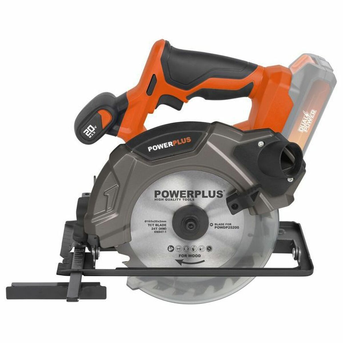 Cirkelsåg Powerplus Dual Power Powdp25200 20 V 165 mm - 5