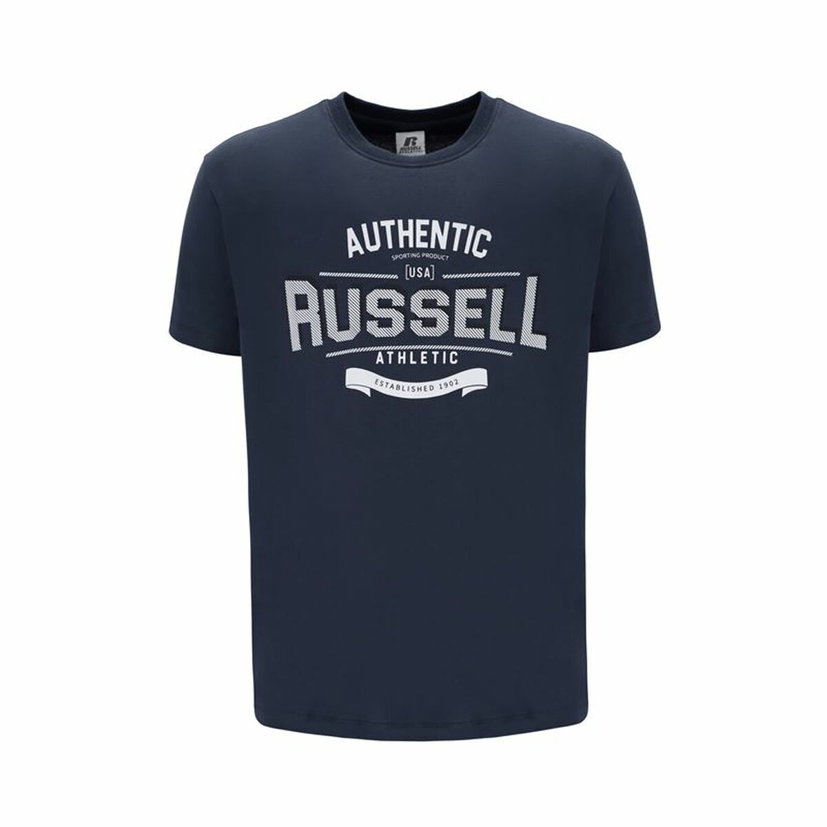 T-shirt med kortärm Herr Russell Athletic Ara Mörkblå