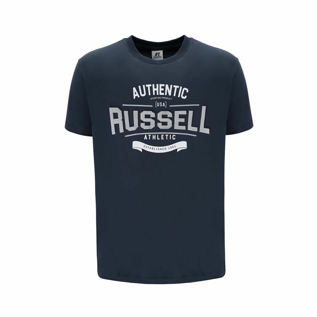 T-shirt med kortärm Herr Russell Athletic Ara Mörkblå - 3
