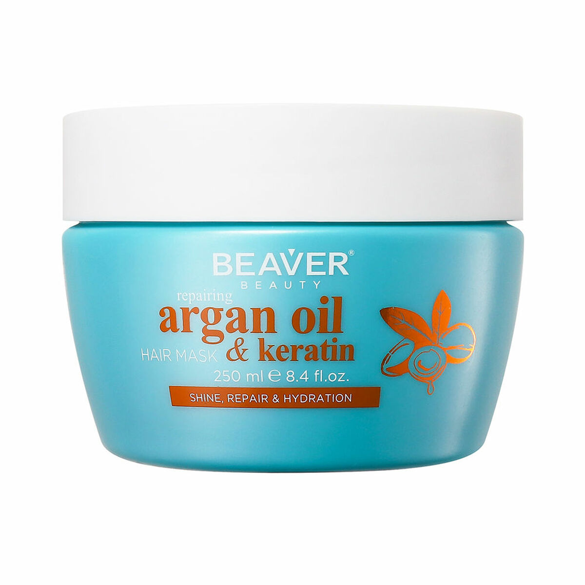 Stärkande hårinpackning Beaver ARGAN OIL & KERATIN 250 ml