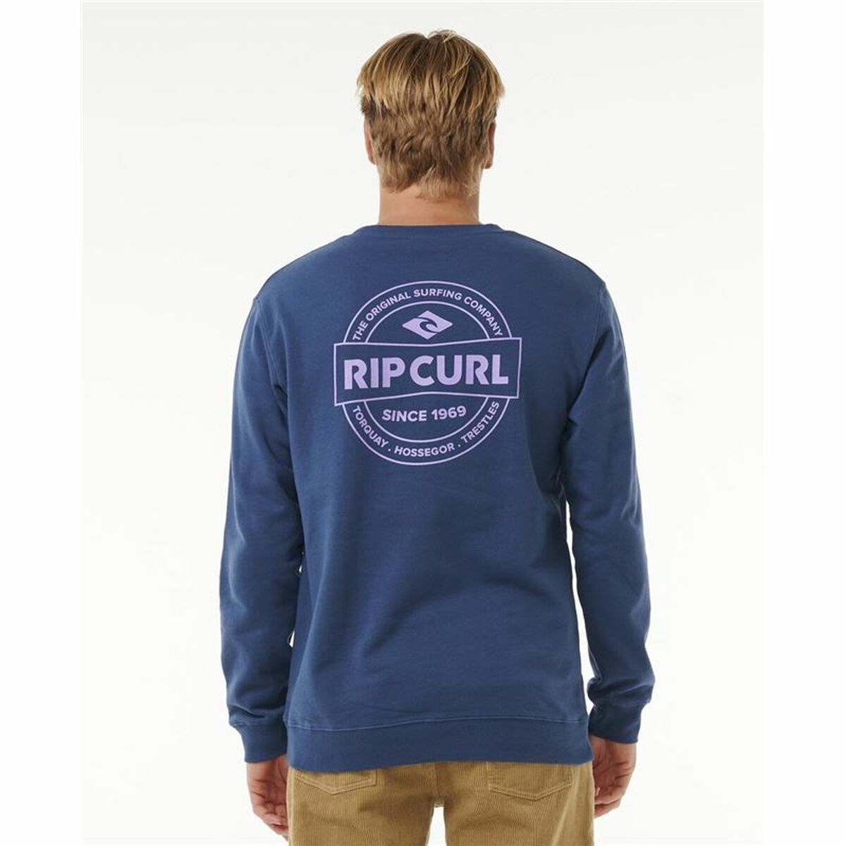 Tröja utan huva Herr Rip Curl Stapler Crew Blå - 2