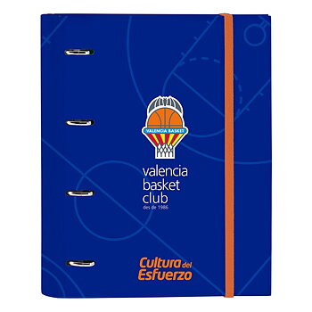 Ringpärm Valencia Basket M666 Blå Orange (27 x 32 x 3.5 cm)