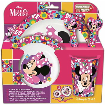 Barnservis set Minnie Mouse Minnie Bold Florals 5 Delar