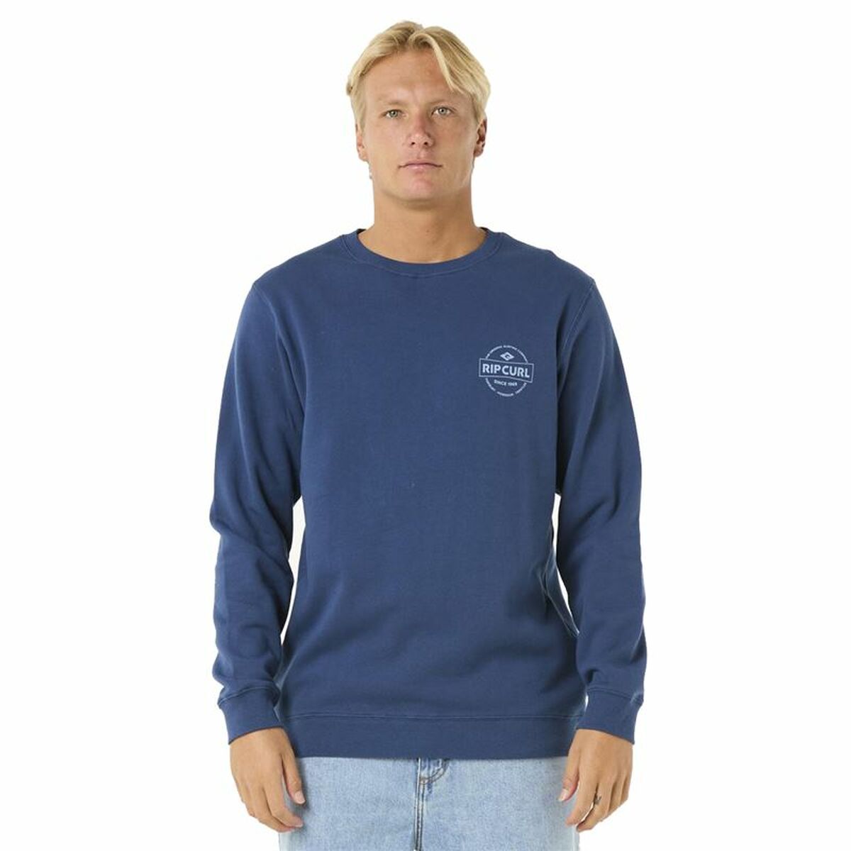 Tröja utan huva Herr Rip Curl Stapler Crew Blå