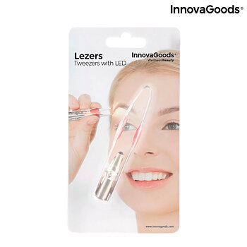 Hårborttagning Pincett med LED Lezers InnovaGoods