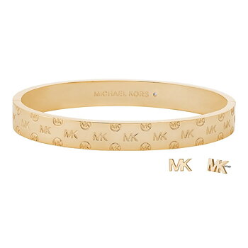 Set med armband och örhängen Michael Kors LOGO SPECIAL PACK + EARRINGS Gyllene