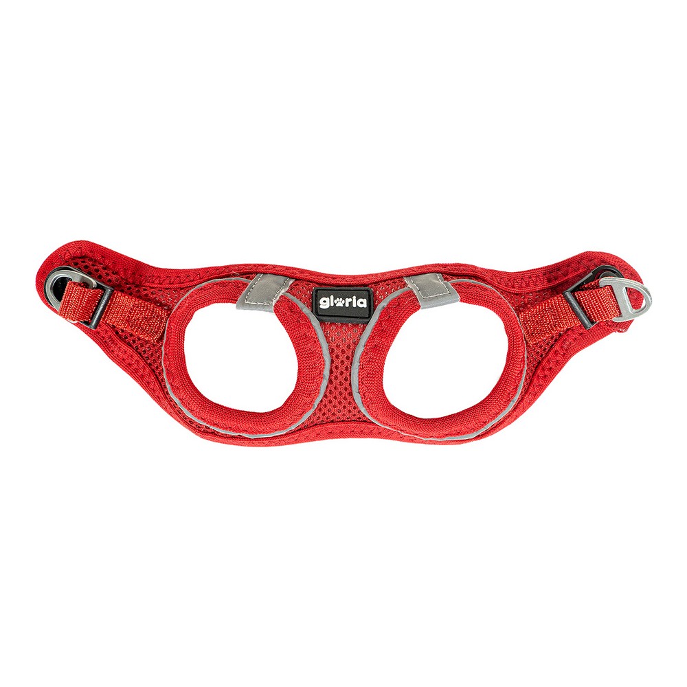Hundsele Gloria Air Mesh Trek Star Justerbar Röd Storlek XXXS (18-20 cm) - 3