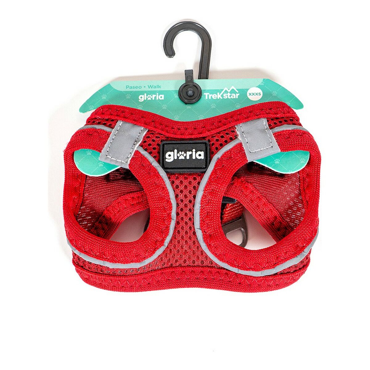 Hundsele Gloria Air Mesh Trek Star Justerbar Röd Storlek XXXS (18-20 cm) - 7