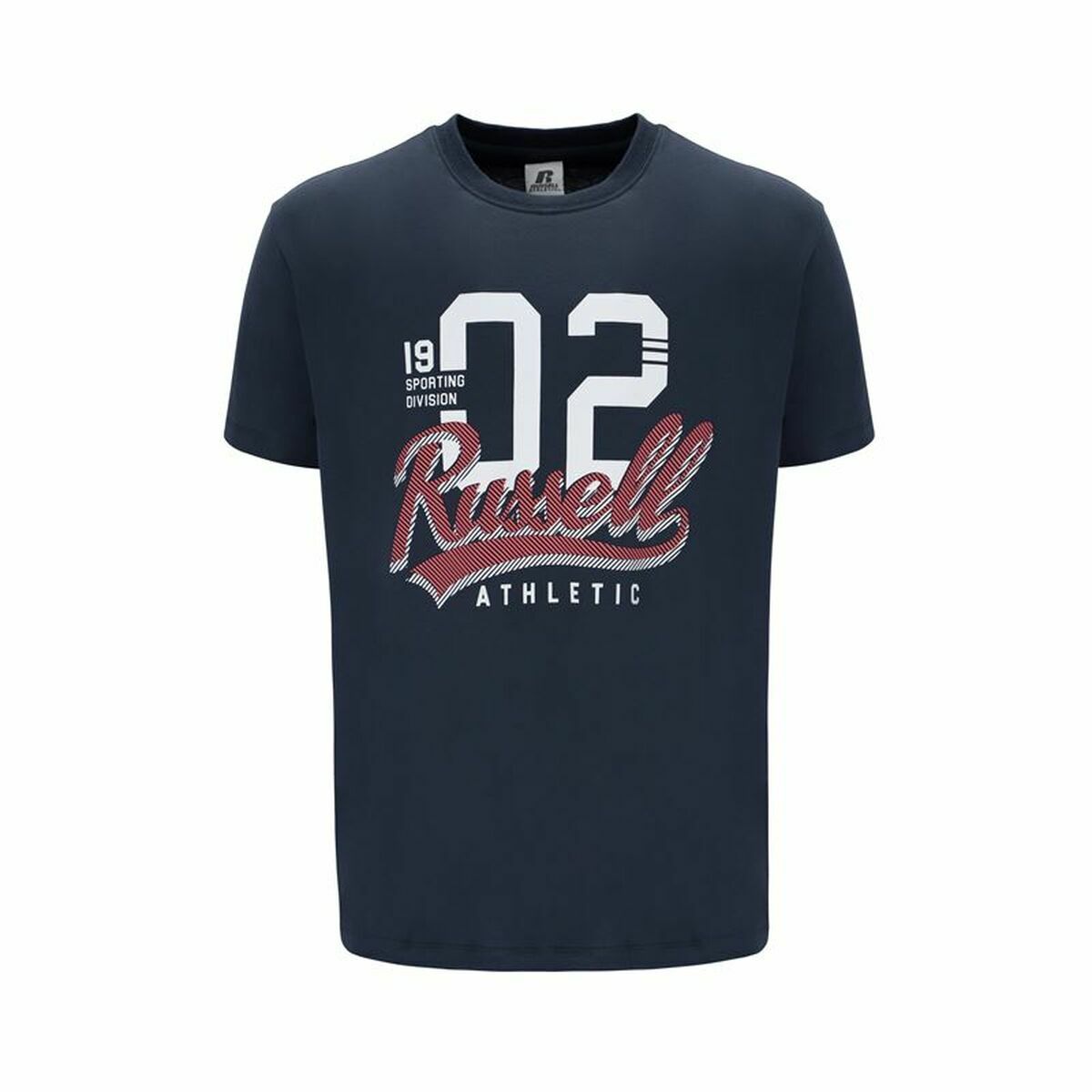 T-shirt med kortärm Herr Russell Athletic Amt A30101 Mörkblå - 3