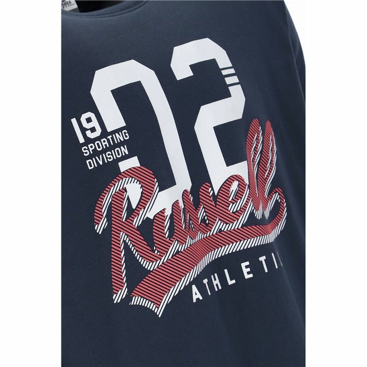 T-shirt med kortärm Herr Russell Athletic Amt A30101 Mörkblå - 2