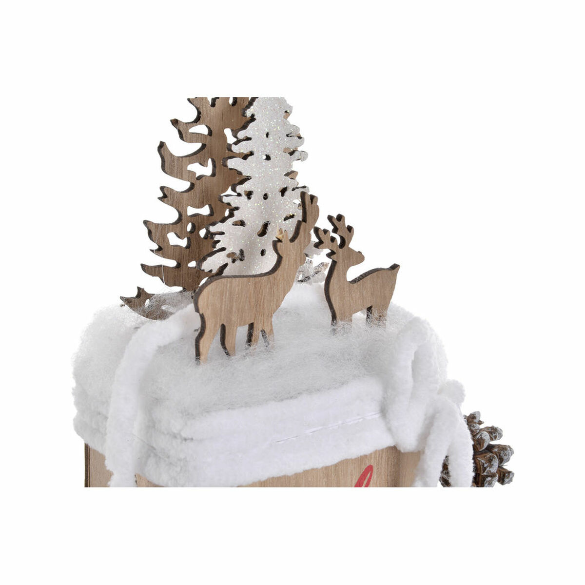Belysning dekoration DKD Home Decor Naturell Träd Tomte 11 x 7 x 50 cm - 3