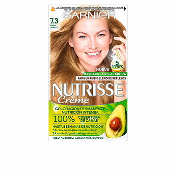 Permanent färg Garnier Nutrisse Nº 7.3-rubio dorado Nº 73-Miel Dore (3 antal)