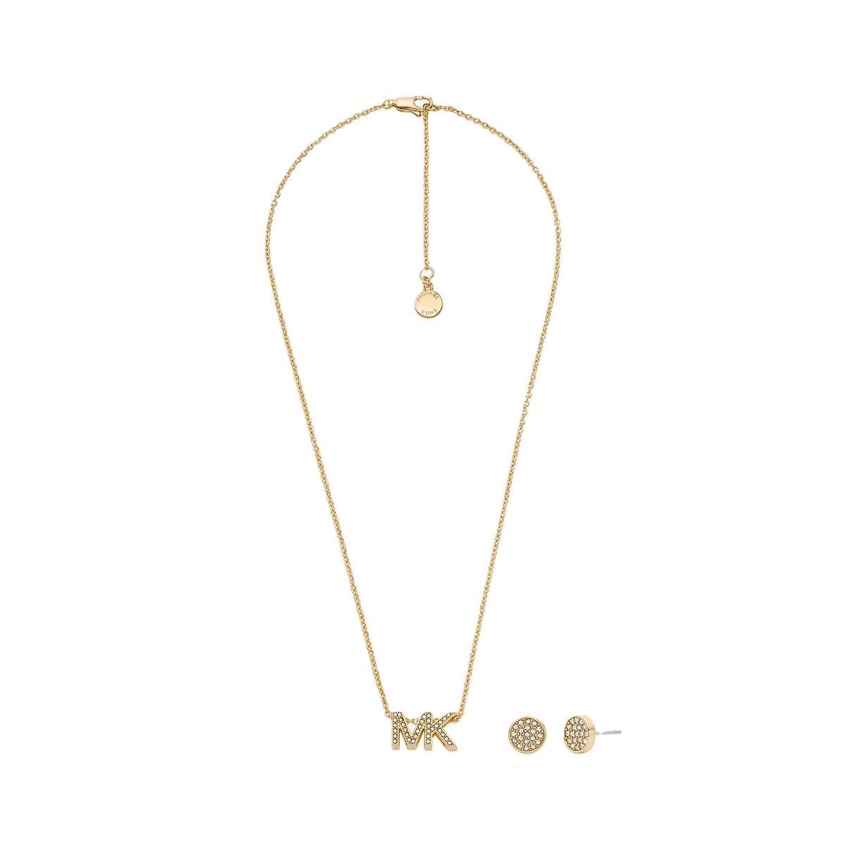 Dam: Halsband och matchande örhängesset Michael Kors MKJ8019SET SPECIAL PACK NECKLACE + EARRINGS Gyllene