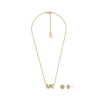 Dam: Halsband och matchande örhängesset Michael Kors MKJ8019SET SPECIAL PACK NECKLACE + EARRINGS Gyllene