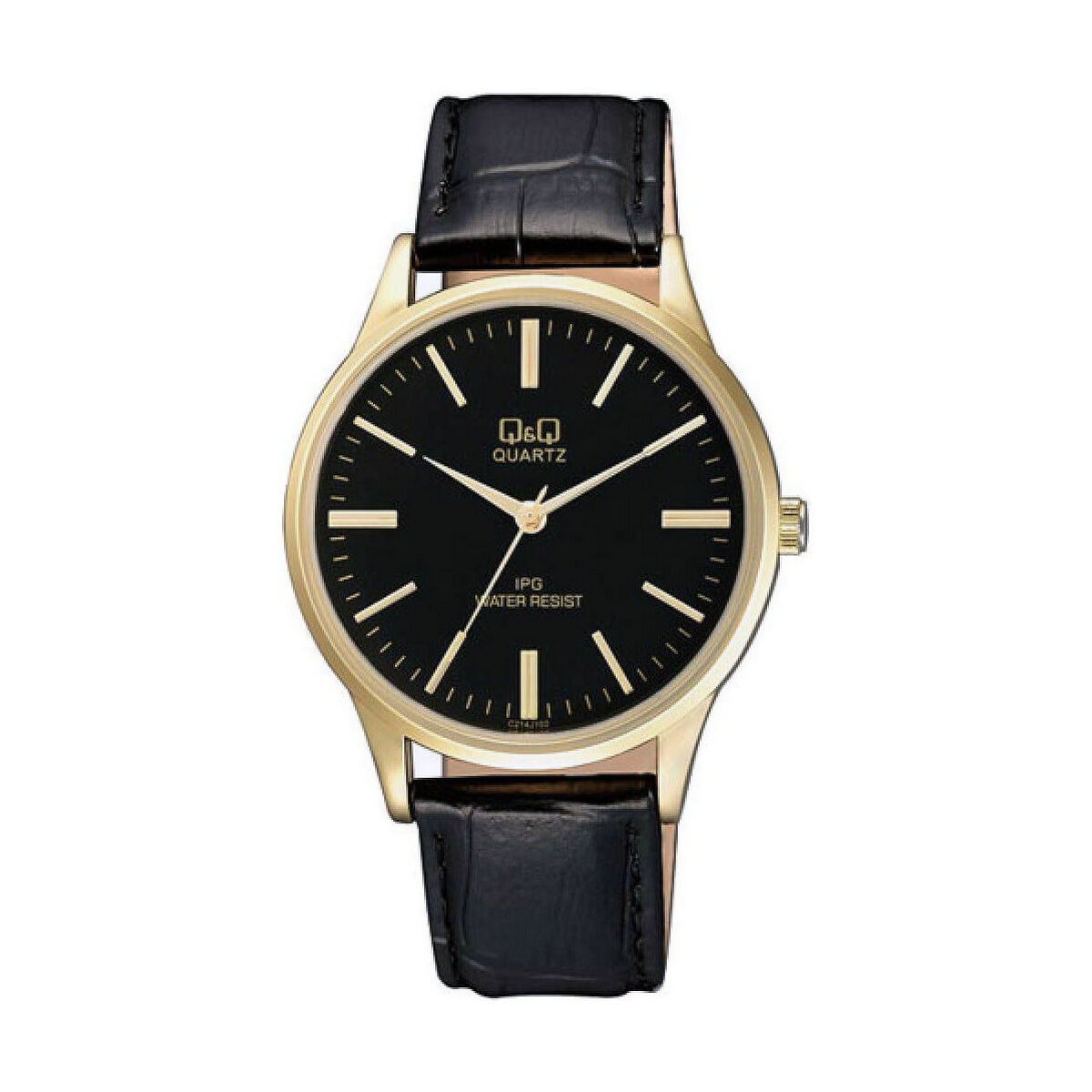 Herrklocka Q&Q C214J102Y Svart Gyllene (Ø 40 mm) - 7