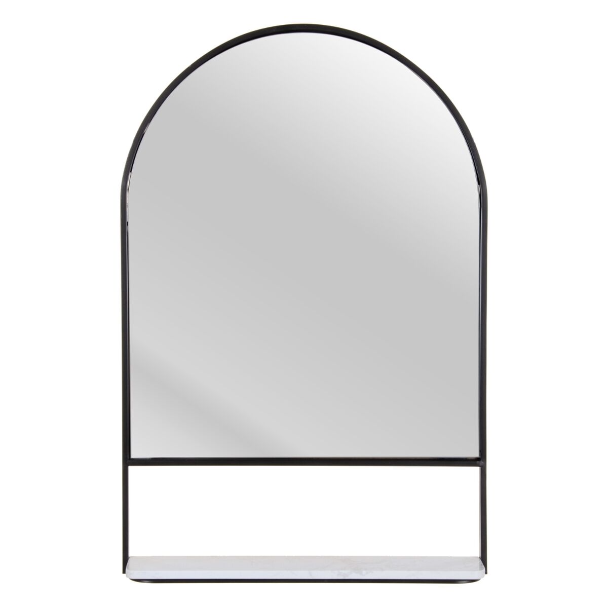 Väggspegel Vit Svart 60 x 2,5 x 90 cm