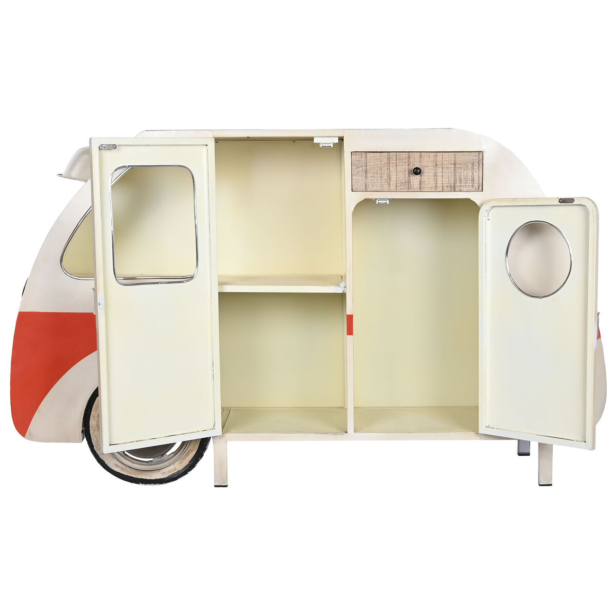 Skänk DKD Home Decor Vit Orange Metall 177 x 41 x 106 cm - 8