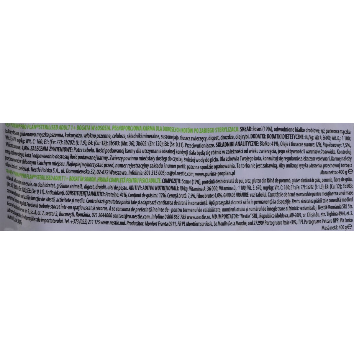 Kattmat Purina Pro Plan Fisk 400 g - 3