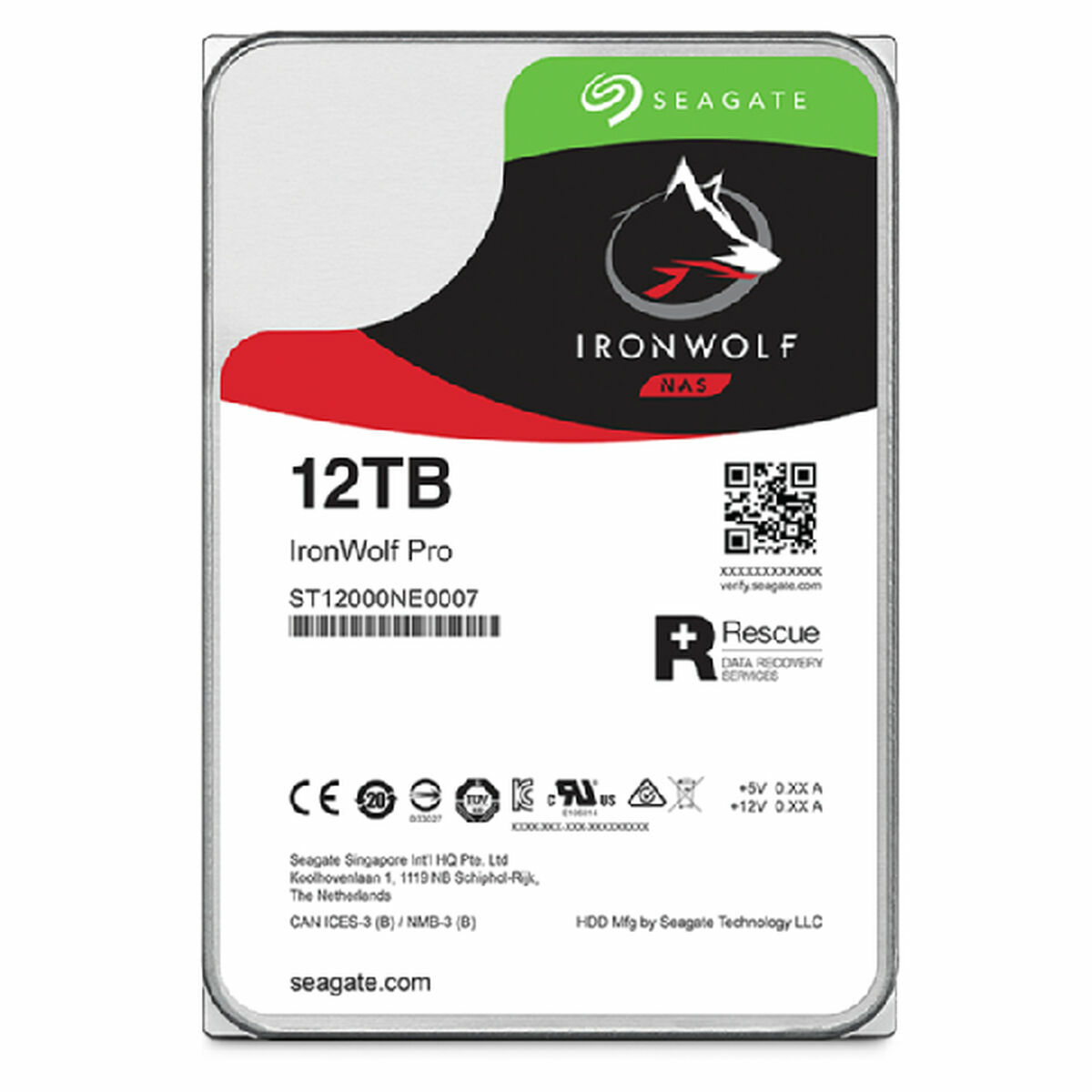Hårddisk Seagate ST12000NT001 3,5" 12 TB - 2