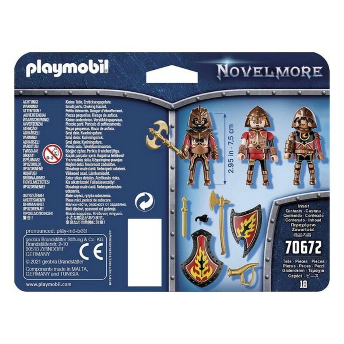 Sats med figurer Novelmore Fire Knigths Playmobil 70672 (18 pcs) - 2
