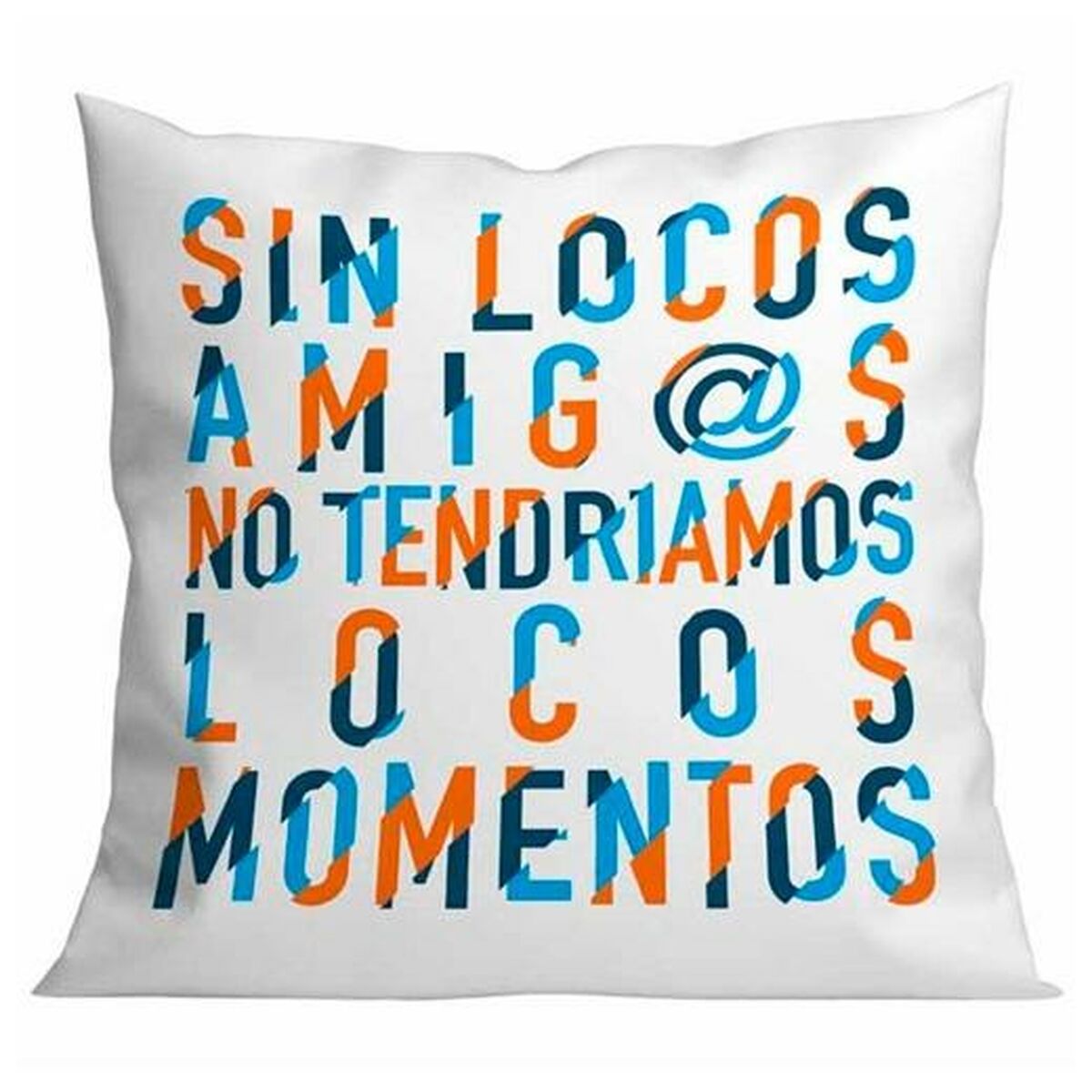 Kudde Roymart SIN LOCOS AMIGOS Vit 40 x 40 cm