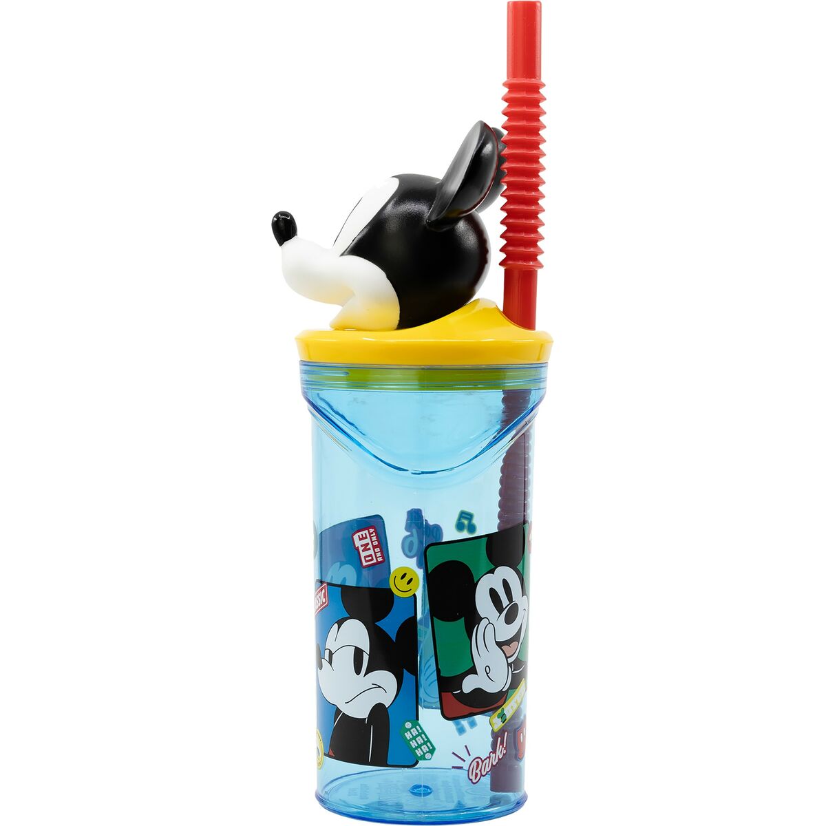 Muggen med Sugrör Mickey Mouse CZ11336 3D Blå - 2
