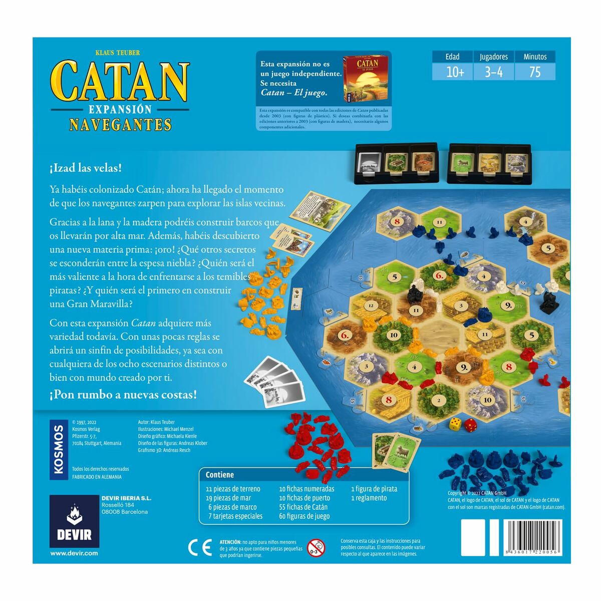 Sällskapsspel Devir Catan: Expansión Navegantes (ES) - 3