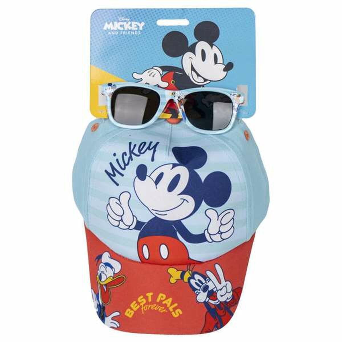 Keps och solglasögon set Mickey Mouse 2 Delar Barn