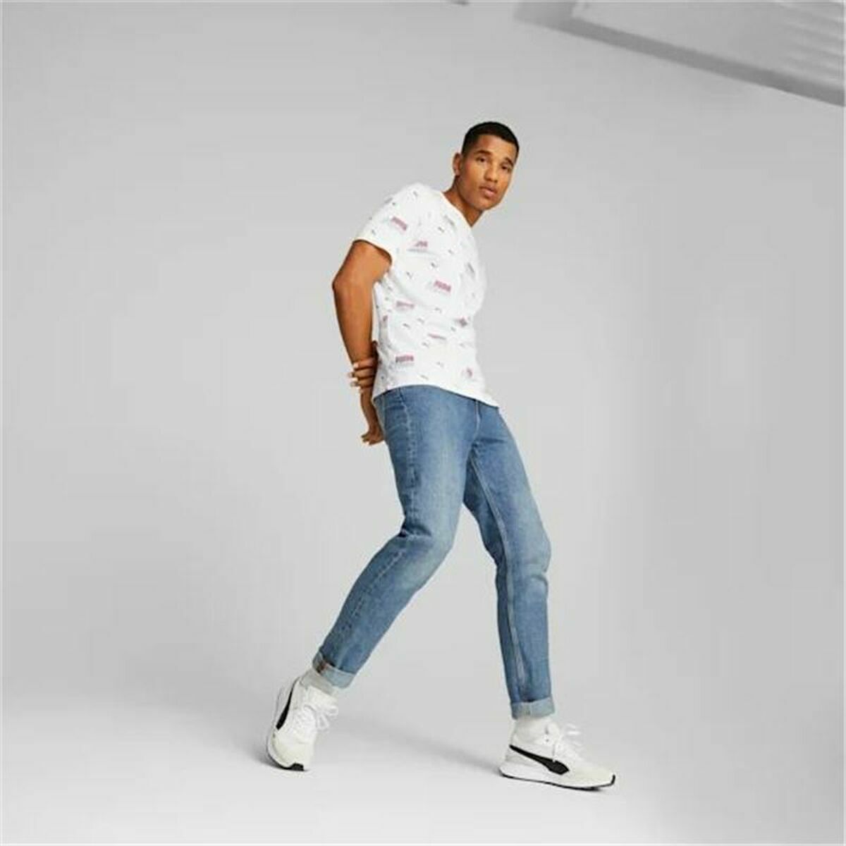 T-shirt med kortärm Herr Puma  Ess+ Logo Power Vit - 6