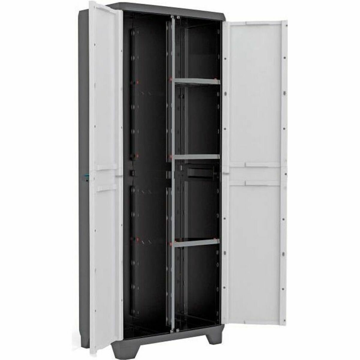 Bokhylla KIS 9726000 0616 02 Svart/Grå Harts Plast 68 x 39 x 173 cm - 3