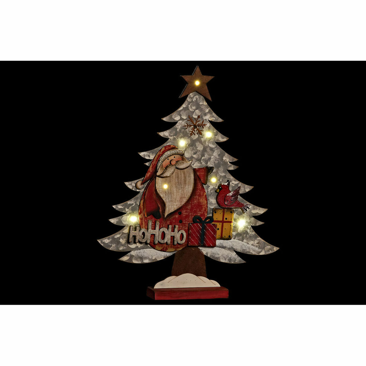 Julgranskula DKD Home Decor Trä (2 pcs) (33 x 6 x 39.5 cm) - 2