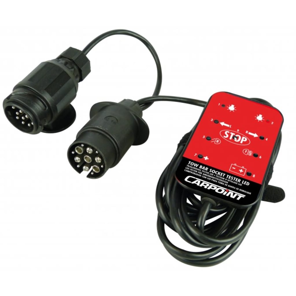 Carpoint Testare för uttag för dragkrok LED 12 V svart - 2