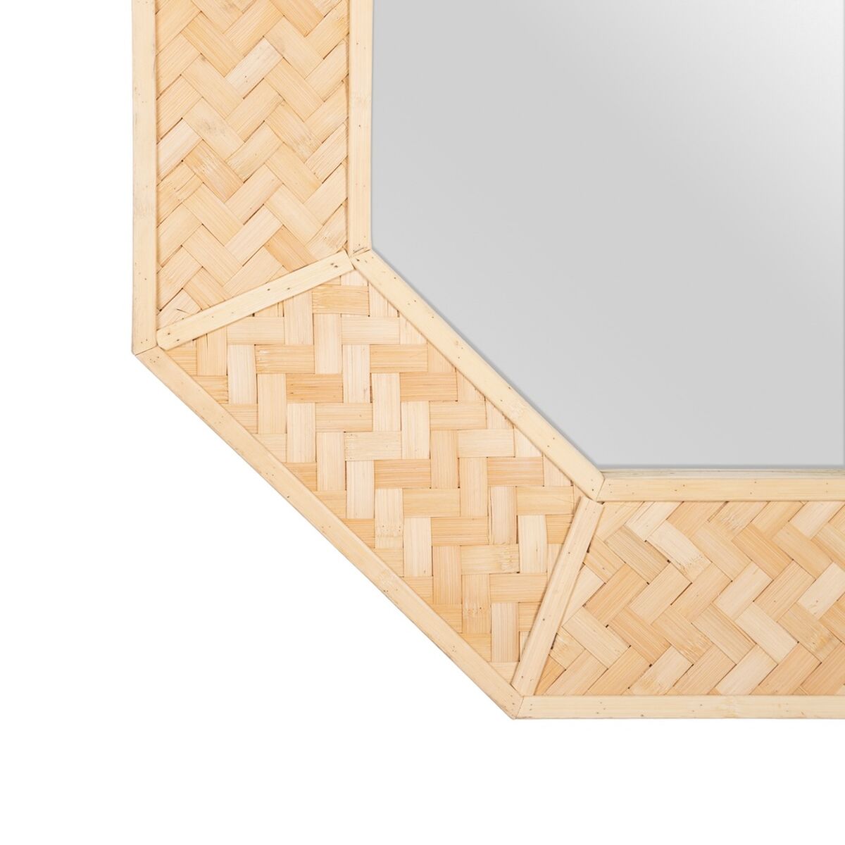 Väggspegel Naturell 81 x 6,5 x 81 cm - 5