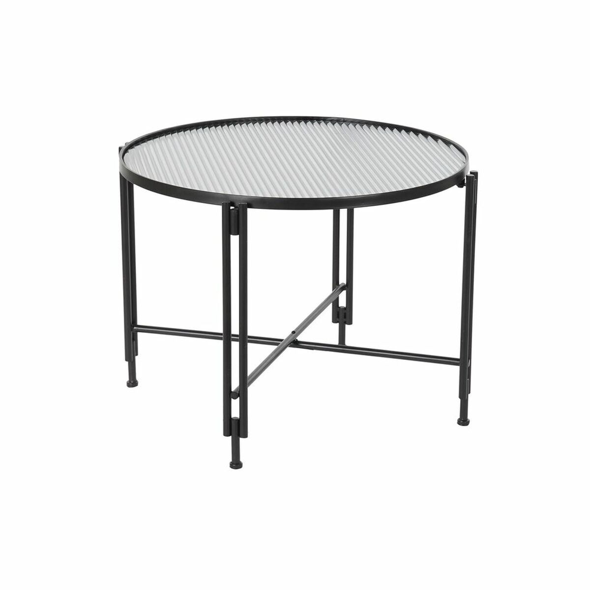 Soffbord DKD Home Decor Metall Glas 63 x 63 x 46 cm - 7