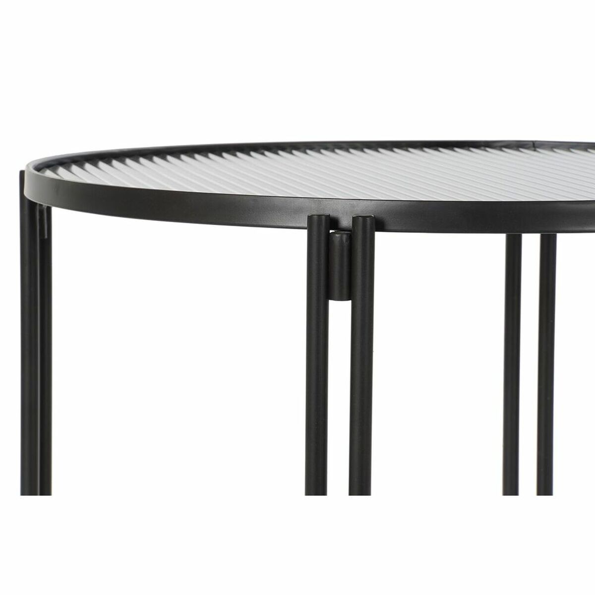 Soffbord DKD Home Decor Metall Glas 63 x 63 x 46 cm - 5