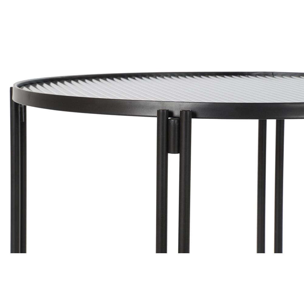 Soffbord DKD Home Decor Metall Glas 63 x 63 x 46 cm - 2