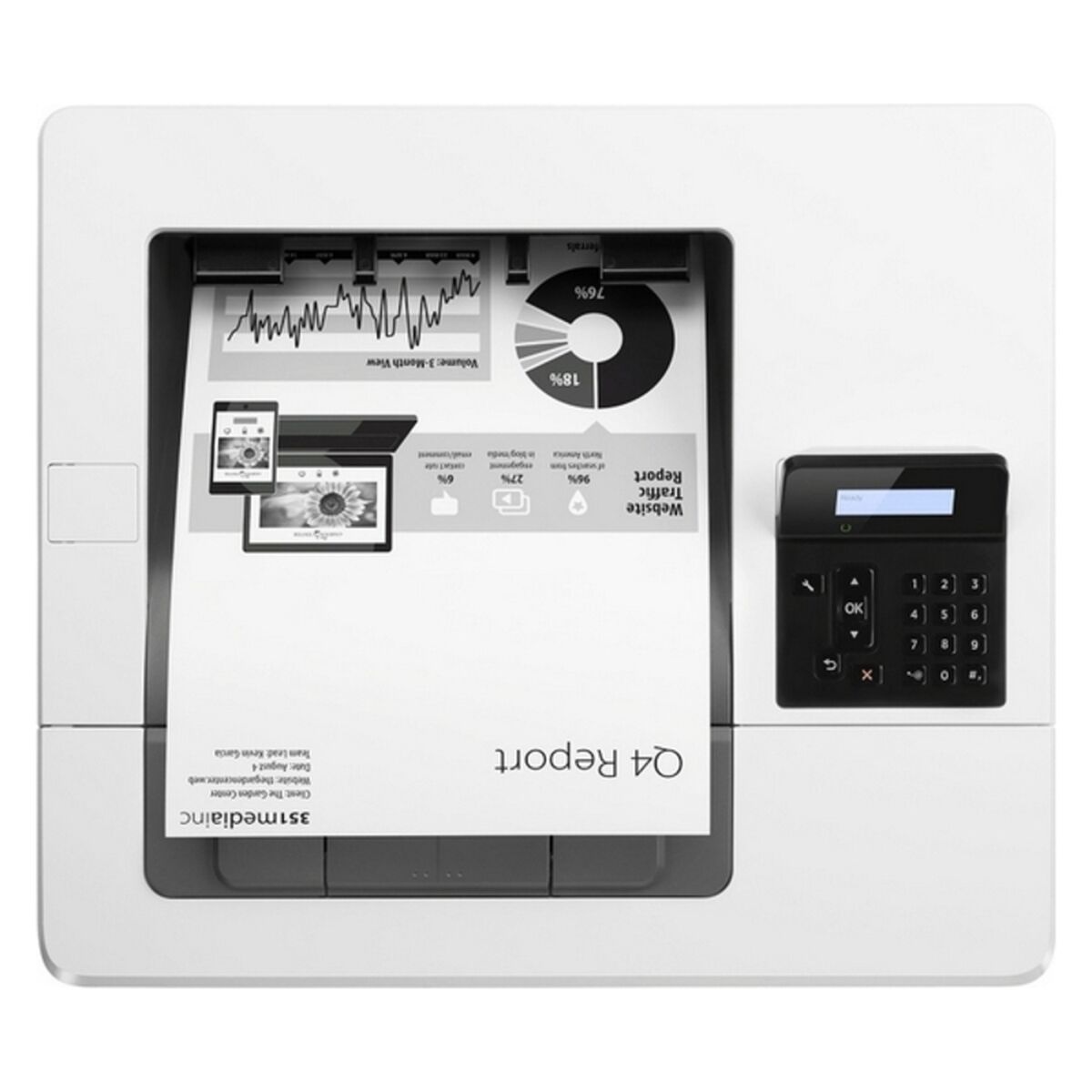 Laserskrivare svartvit HP J8H61A#B19 45 ppm LAN - 3