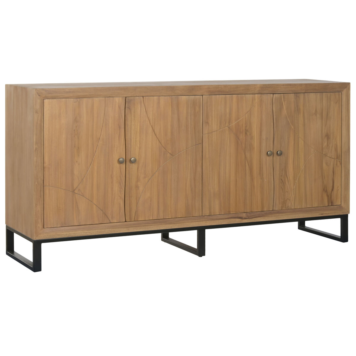 Skänk Home ESPRIT Teak Trä MDF 180 x 40 x 85 cm