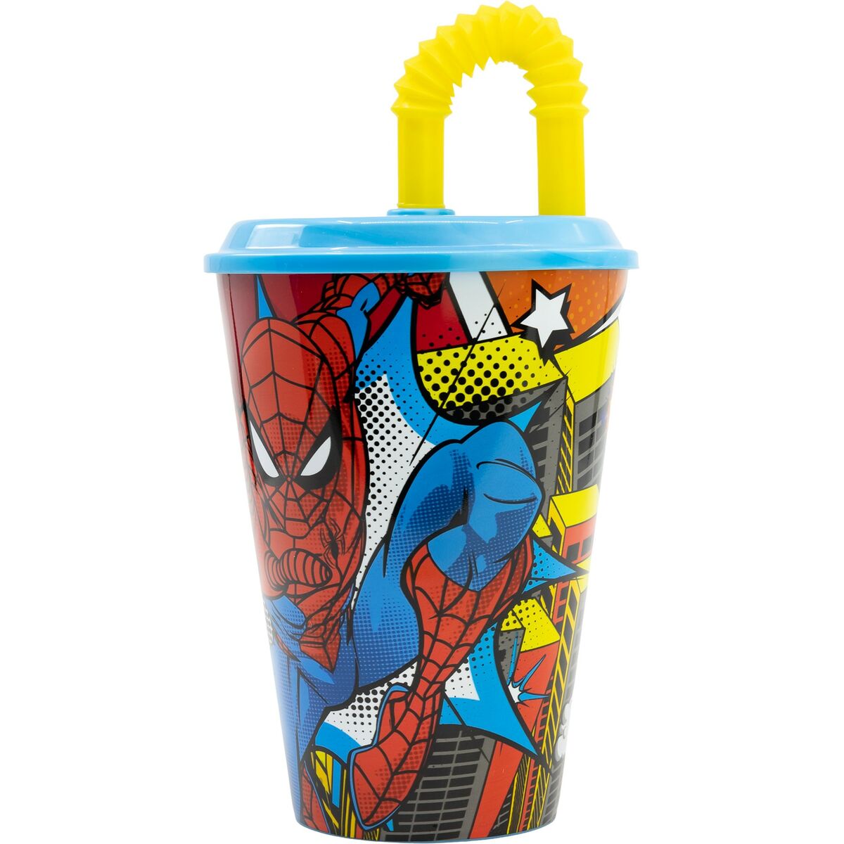 Muggen med Sugrör Spider-Man CZ11366 430 ml - 3