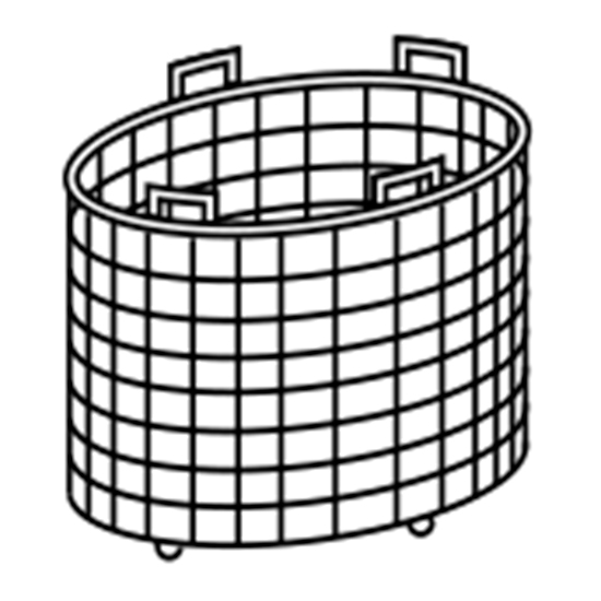 Ris korg för 100 liter kokande kastrull 1 sektorn