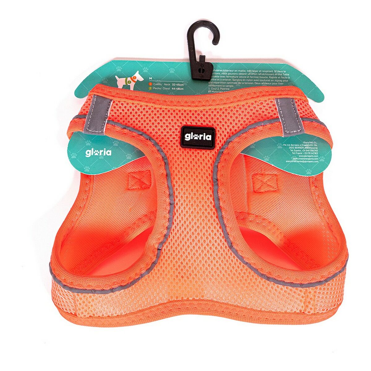 Hundsele Gloria Air Mesh Trek Star Justerbar Orange L (33,4-35 cm) - 9